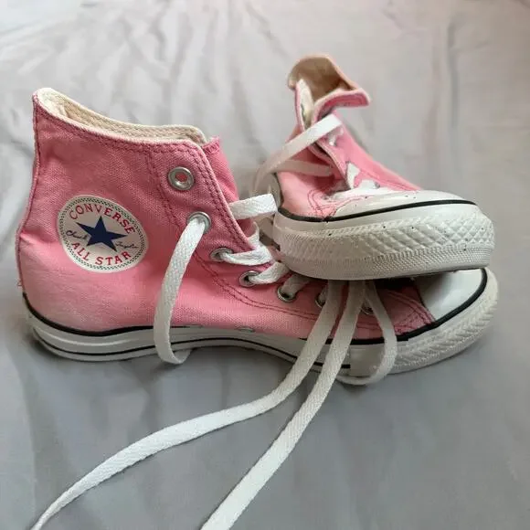 Converse Chuck Taylor All Star Pink High Top Sneakers Women's 8 / Men's 6 - Picture 3 of 9